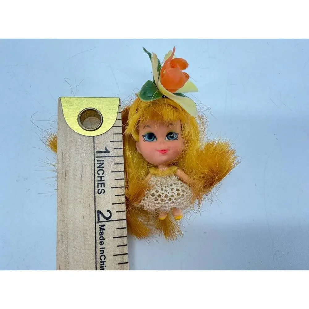Vintage 1967 Mattel Liddle Kiddle Orange Blossom Doll Bottle